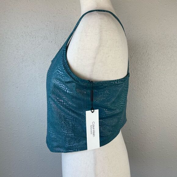 NWT Calvin Klein Performance Athletic Cropped Tankini Top Size XXL - Picture 2 of 7